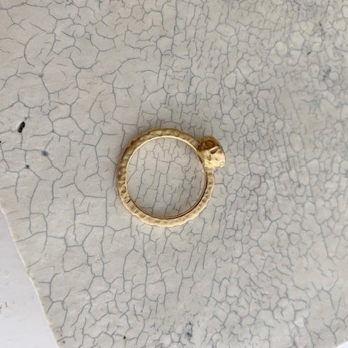 N°1 K18YG luxe diamond ring 0.7ct